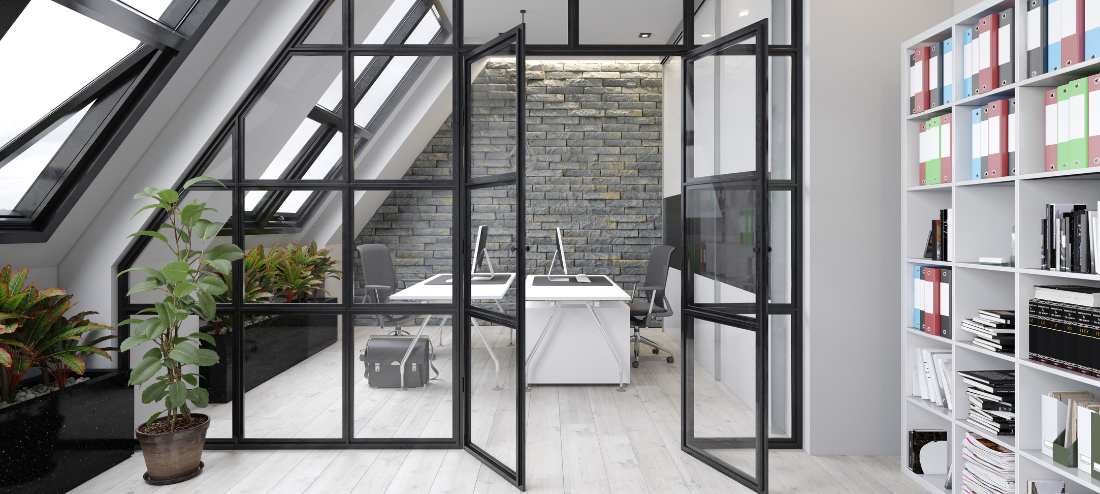 office glass wall partition