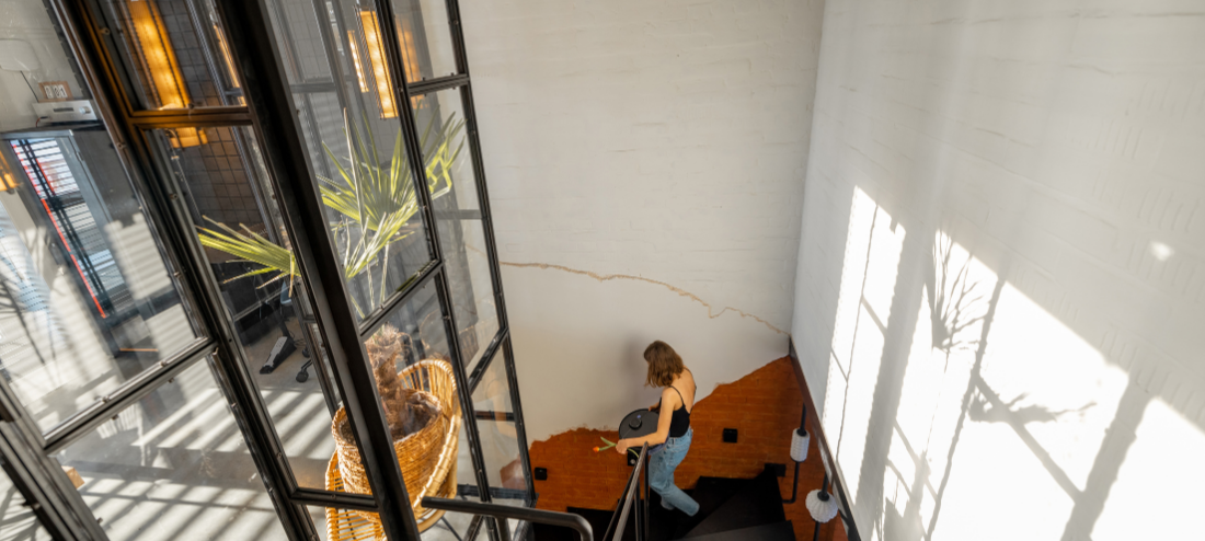 glass partition in school